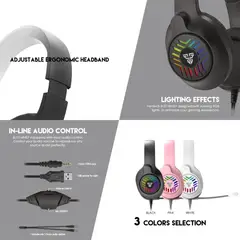 FANTECH - Audifono Gamer Bitz Mh87 Black Rgb -