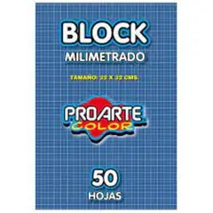 PROARTE - Block milimetrado 22 x 32 cm 50 hojas