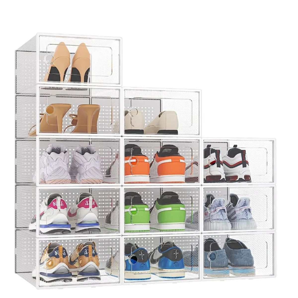 GENERICO - Caja Organizadora De Zapatos Set 4 Casatua Apilables