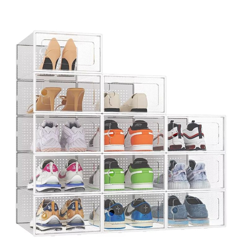 GENERICO - Caja Organizadora De Zapatos Set 4 Casatua Apilables