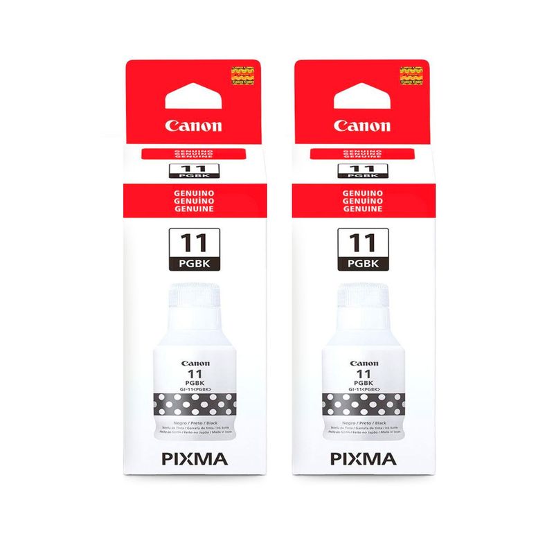 CANON - 2 Tintas Canon GI-11 Negras Genuinas G2160 G3160