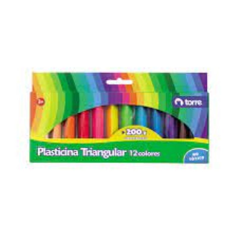 TORRE - Plasticina Triangular 12 colores Torre
