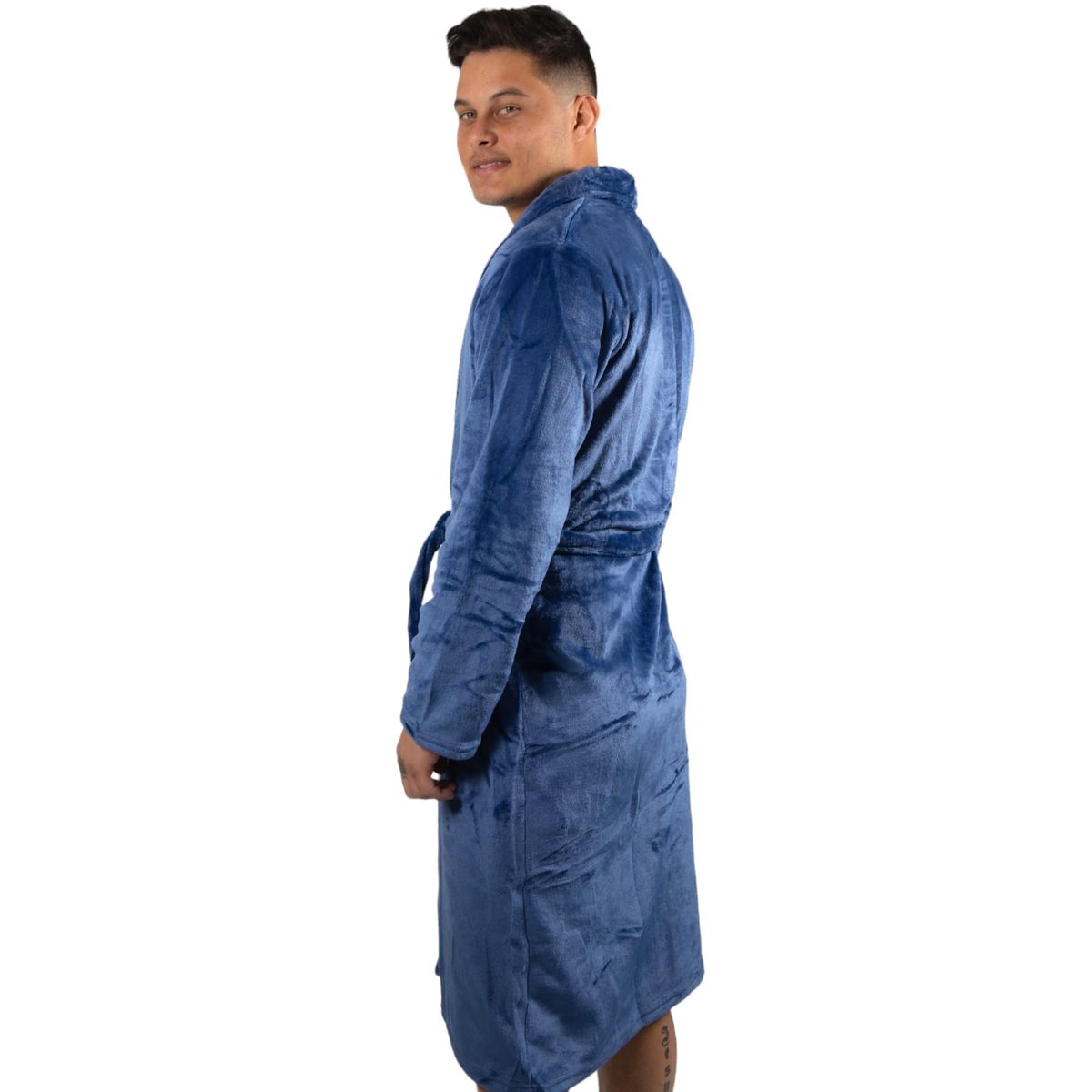 MEDIA LUNA - Bata Hombre de Polar Temporada Otoño Invierno