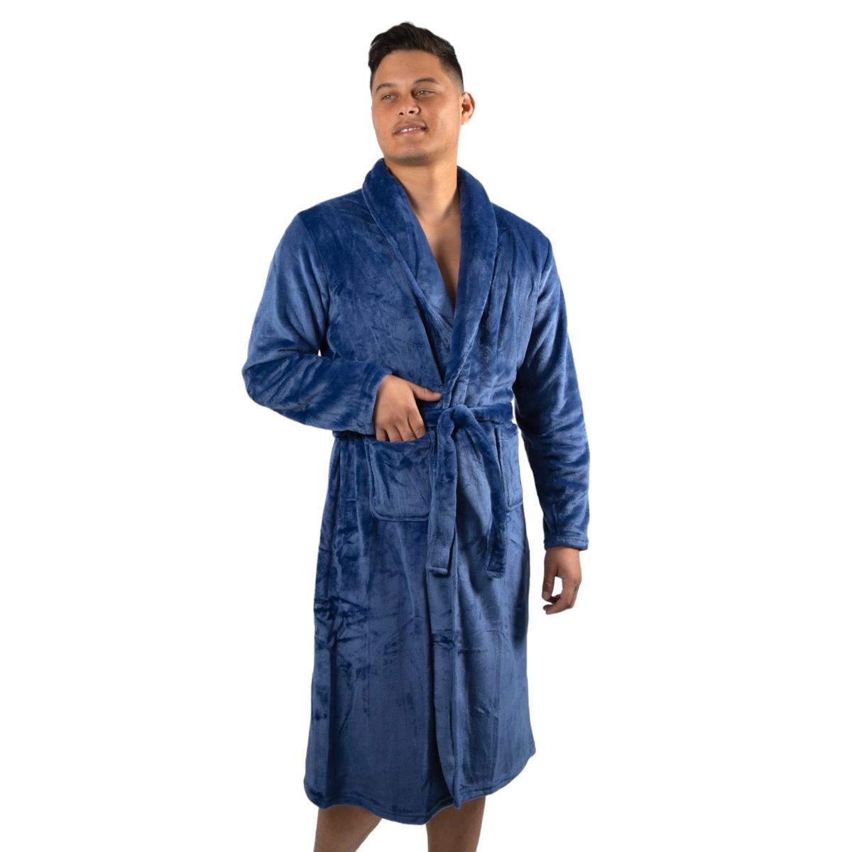 MEDIA LUNA - Bata Hombre de Polar Temporada Otoño Invierno