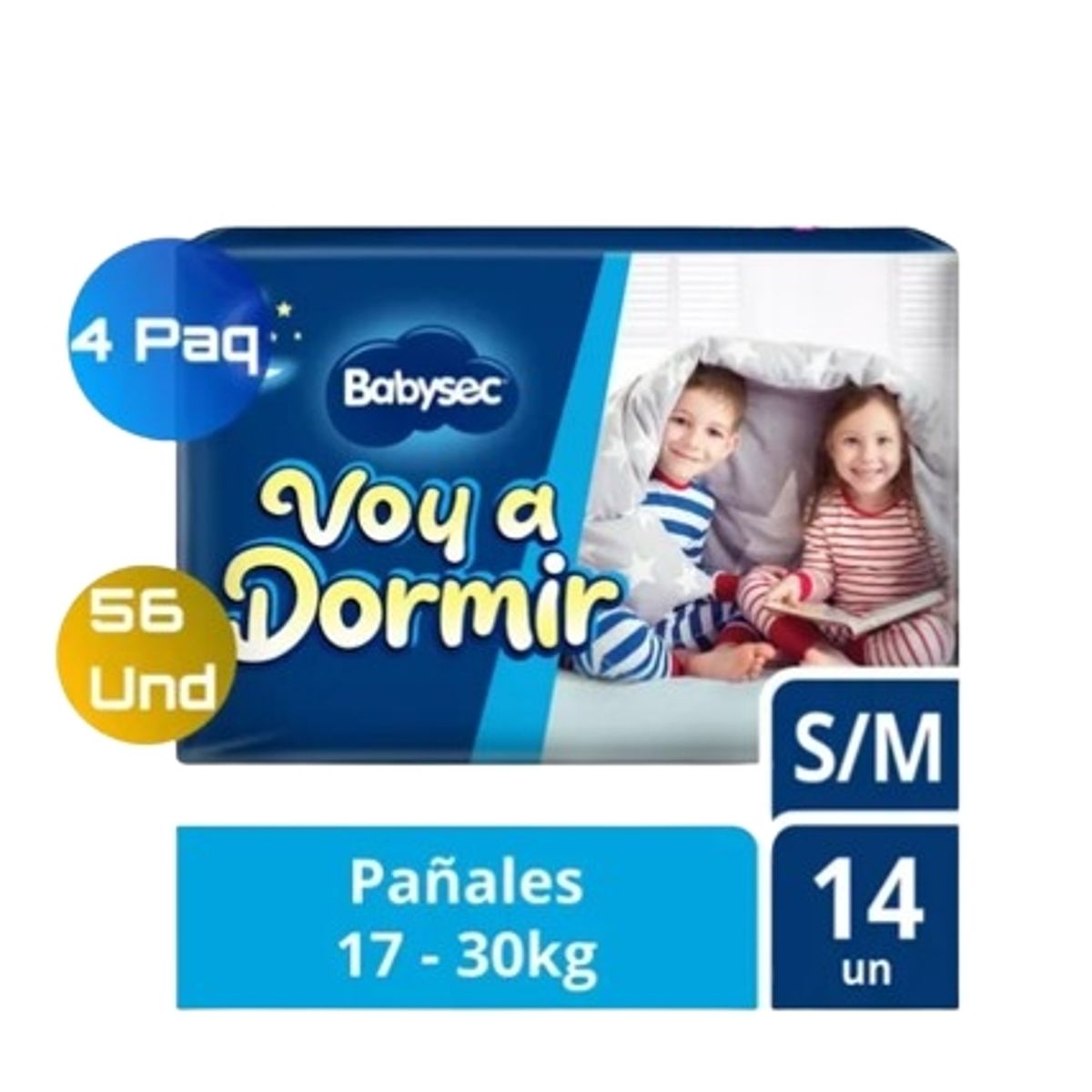 BABYSEC - Babysec Voy A Dormir 4 Paq S/m