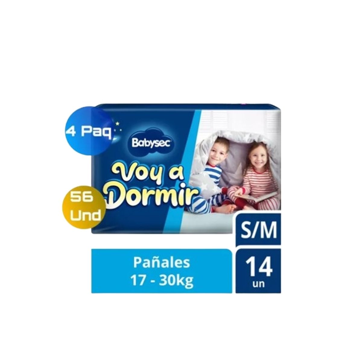 BABYSEC - Babysec Voy A Dormir 4 Paq S/m