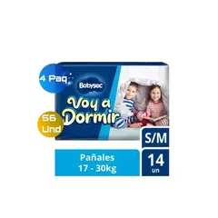 BABYSEC - Voy A Dormir 4 Paq S/m