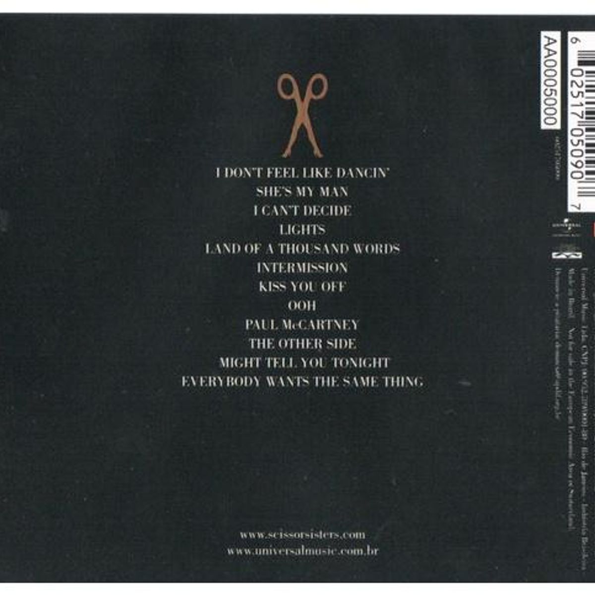 HITWAY MUSIC - SCISSOR SISTERS - TA - DAH - CD HITWAY MUSIC