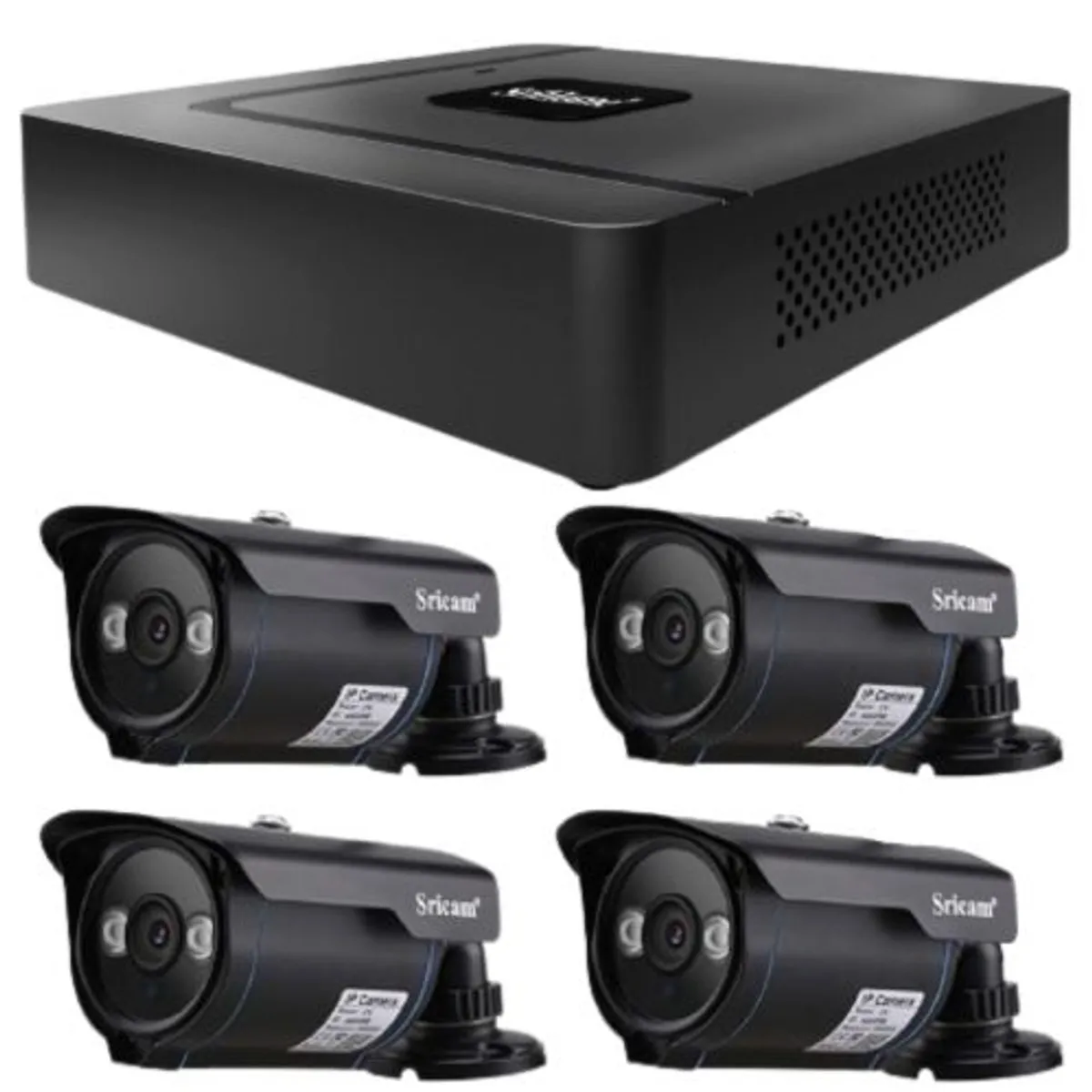 SRIHOME - Kit NVR Srihome 4 Cámaras SP007 960p + NVR NVS003 16CH