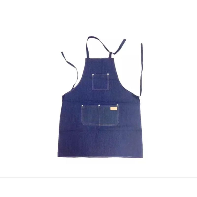 GENERICO - Pechera Delantal Barbería O Peluquería Jeans