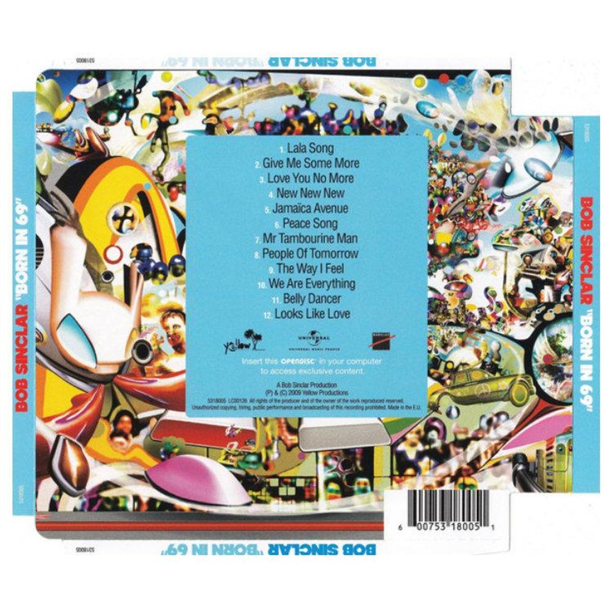 HITWAY MUSIC - BOB SINCLAR - BORN IN 69 - CD HITWAY MUSIC