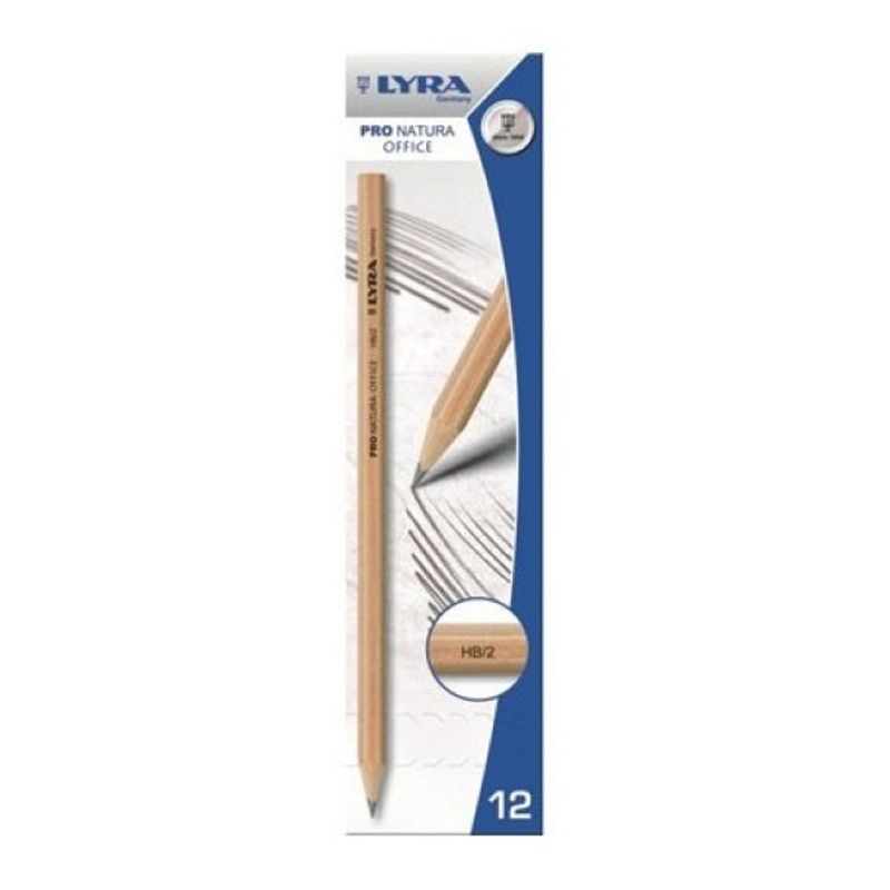 LYRA - Caja de lápices grafito HB2 Lyra natura