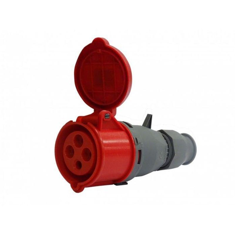 GENERICO - ENCHUFE INDUSTRIAL IP44 LH HEMBRA 380V 32A 3P+T BEMIS