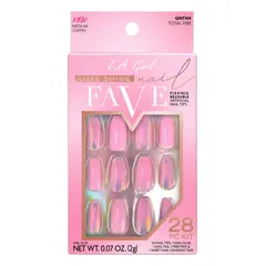 L A COLORS - Set de uñas press on “Luxe Shine Nail Fave” Total Vibe LA Girl