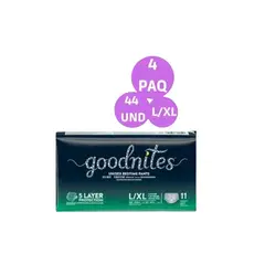 HUGGIES - Pañales Calzon Goodnites L/Xl 44 Und