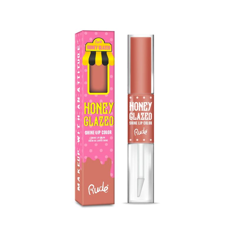 RUDE COSMETICS - Labial mate y brillo “Honey Glazed” Plain - Rude