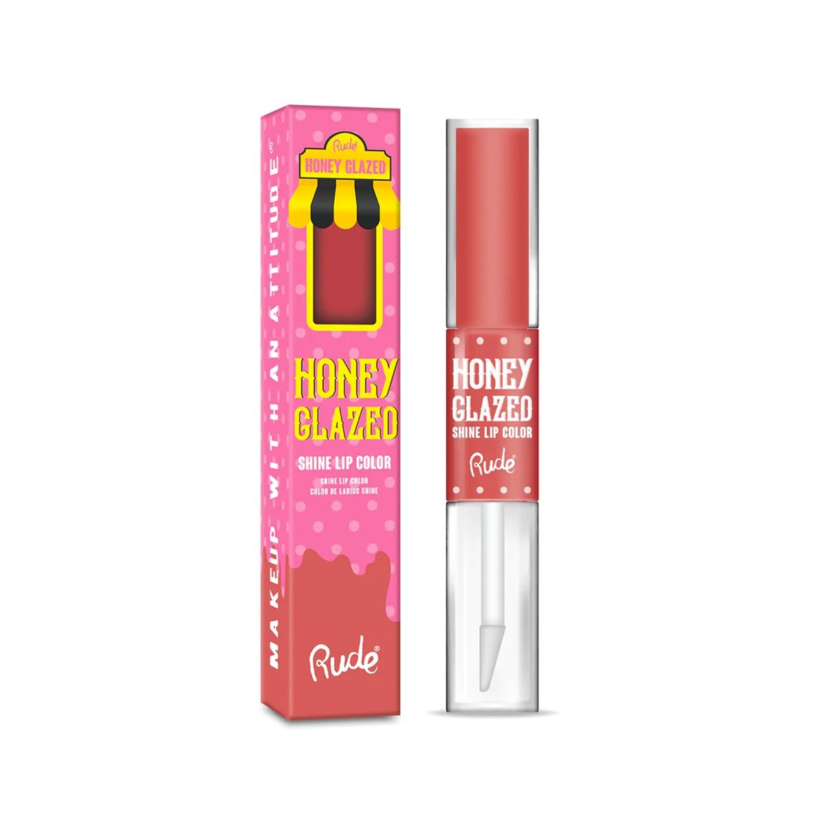 RUDE COSMETICS - Labial mate y brillo “Honey Glazed” Crullers - Rude