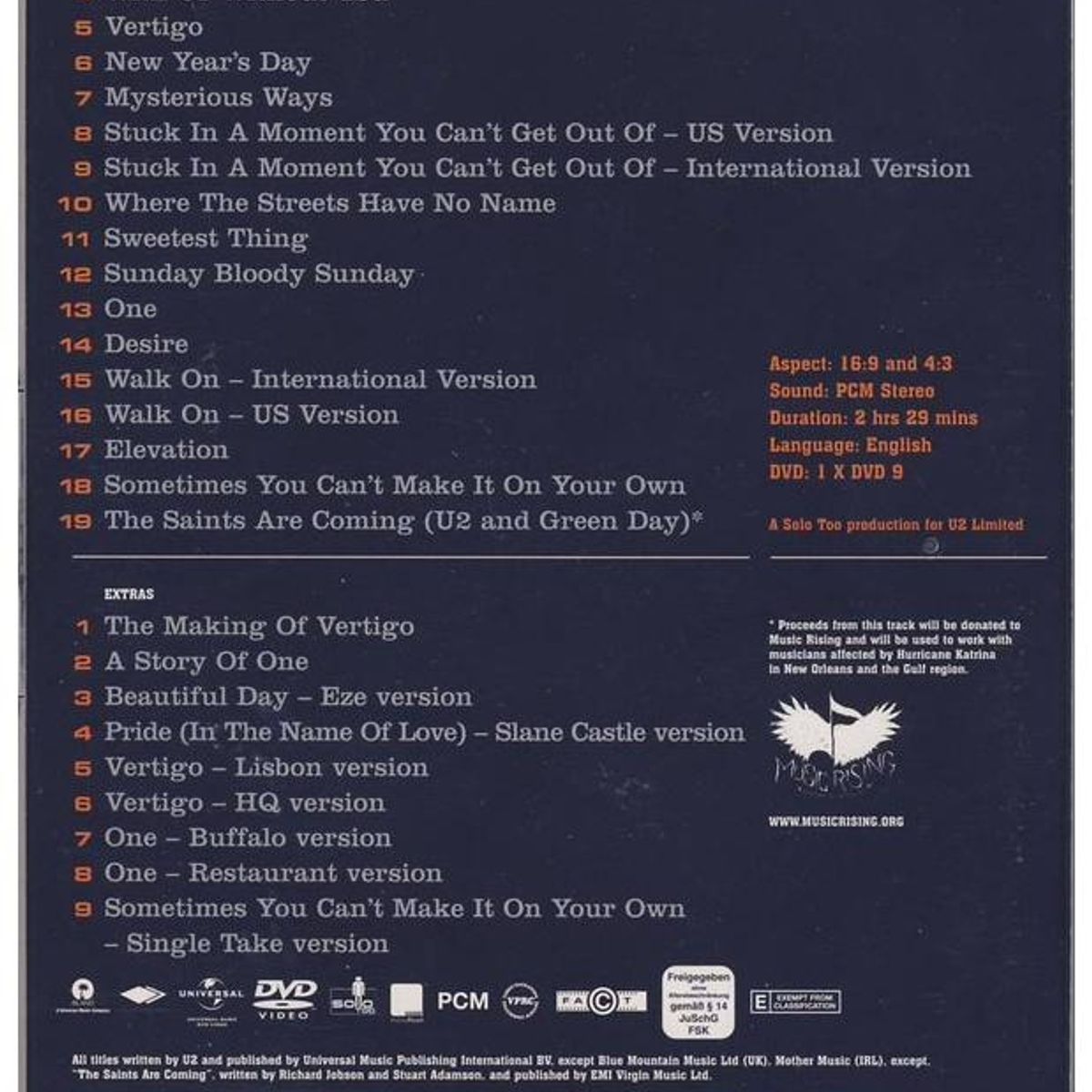 HITWAY MUSIC - U2 - 18 VIDEOS - DVD HITWAY MUSIC