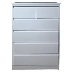DECORACION CREATIVA - Cómoda Minimal 6 Cajones Blancos - cajonera
