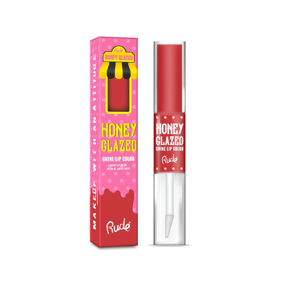 RUDE COSMETICS - Labial mate y brillo “Honey Glazed” Cronuts - Rude