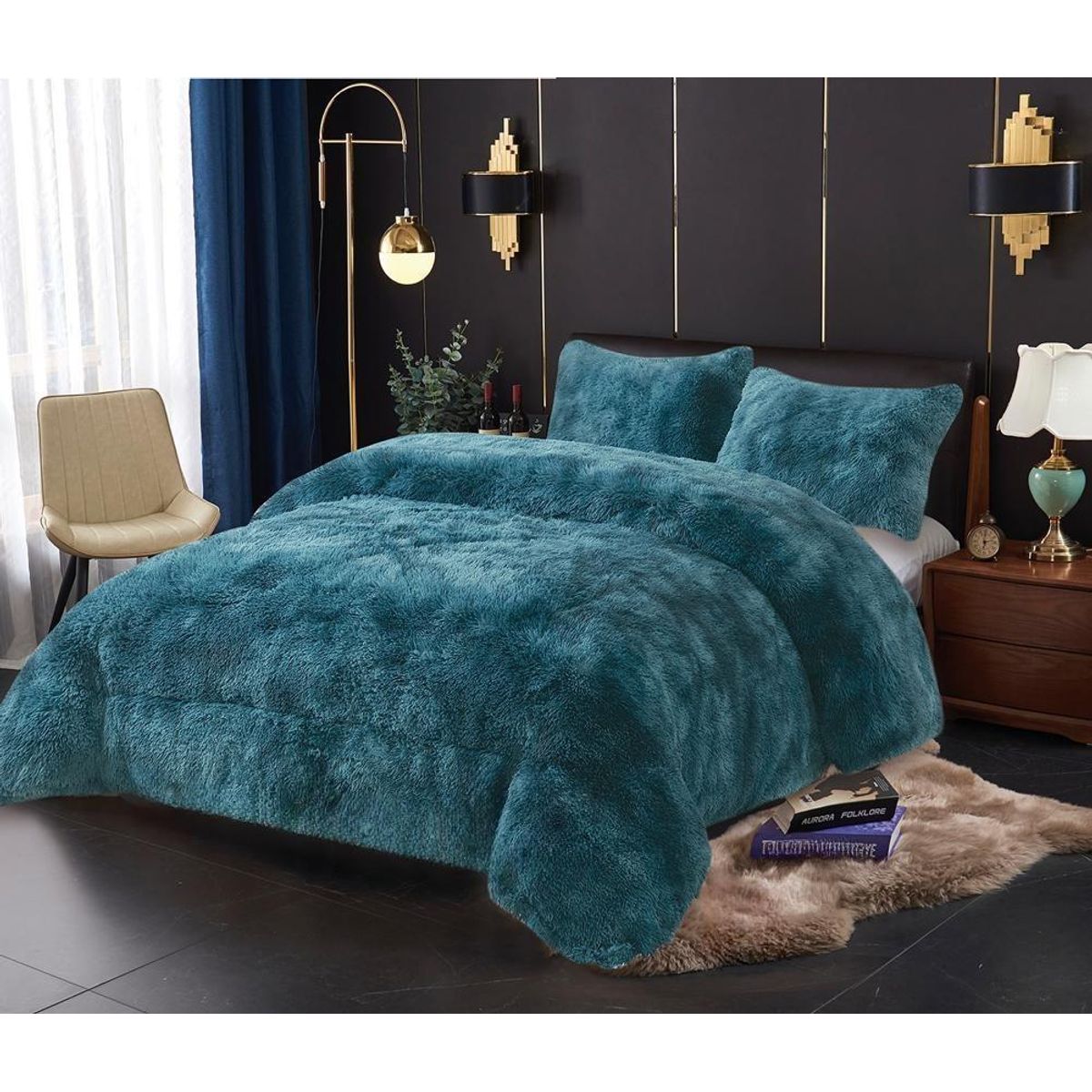 GENERICO - Cobertor Peludo con Chiporro 2 Plazas