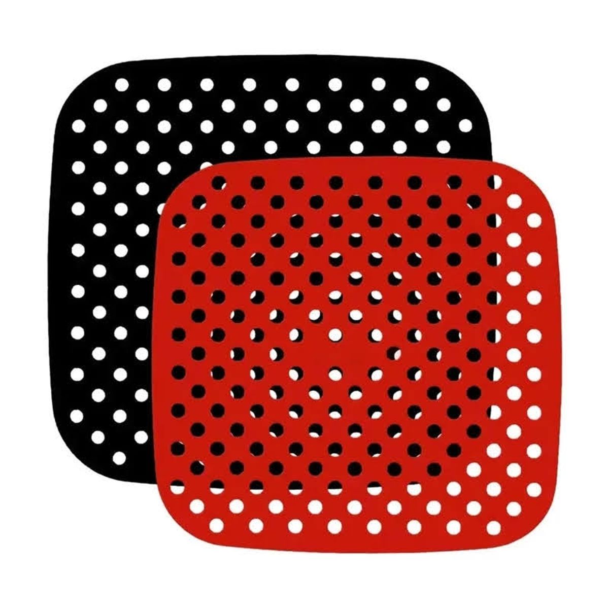 GENERICO - Protector Antihaderente Alfombrilla Tapete Airfryer Reusable Cuadrado