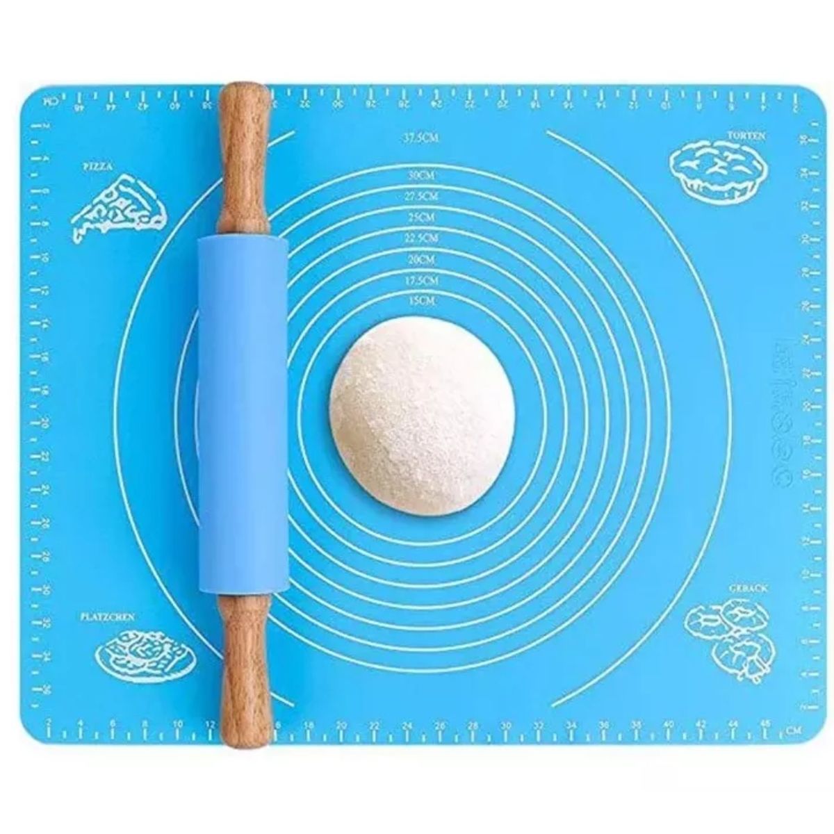 GENERICO - Lamina De Silicona Para Amasar Bizcocho Pizza Pan Empanadas