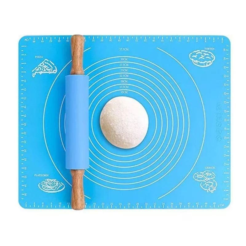 GENERICO - Lamina De Silicona Para Amasar Bizcocho Pizza Pan Empanadas