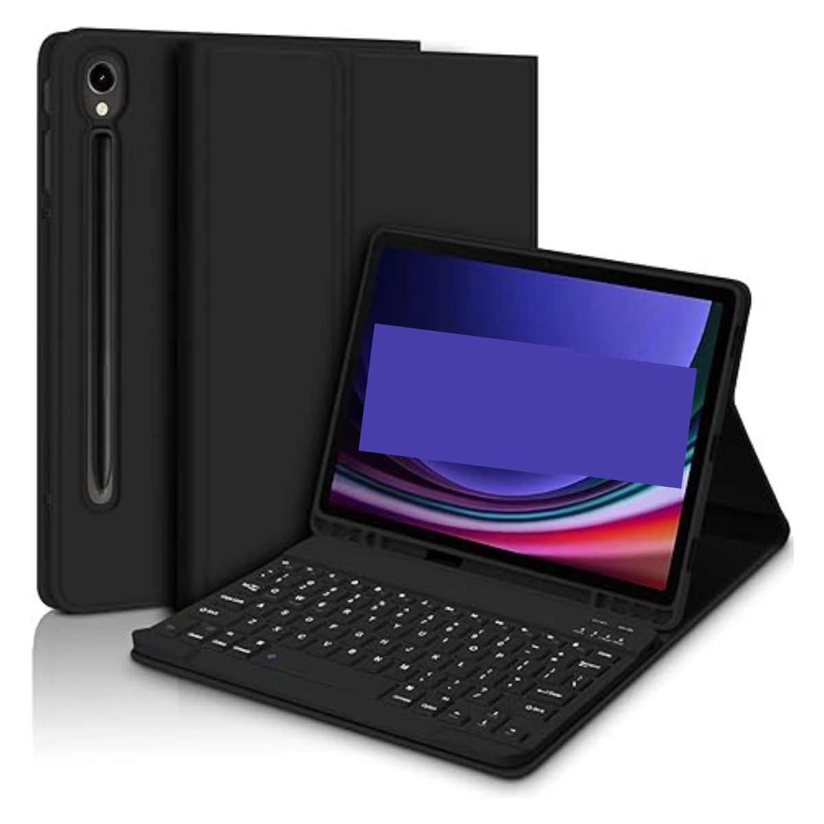 GENERICO - Funda Con Teclado Negro Para Samsung S9/S9 Fe 10.9 Español