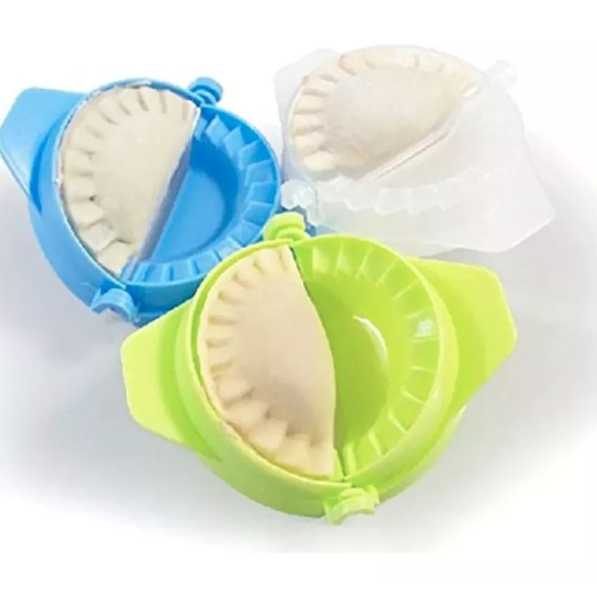 GENERICO - Set De 3 Moldes Para Hacer Empanadas Raviolies Colores Dif.