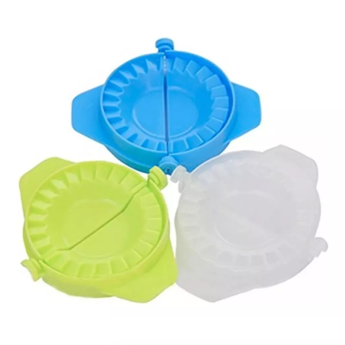 GENERICO - Set De 3 Moldes Para Hacer Empanadas Raviolies Colores Dif.