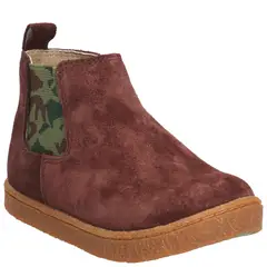 HUSH PUPPIES - Botín Cuero Niño Piombino Café