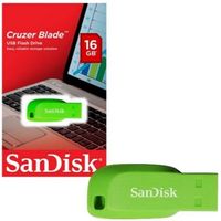 Pendrive Sandisk Cruzer Blade 16GB 2.0 VERDE