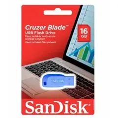 GENERICO - Pendrive Sandisk Cruzer Blade 16GB 2.0 AZUL