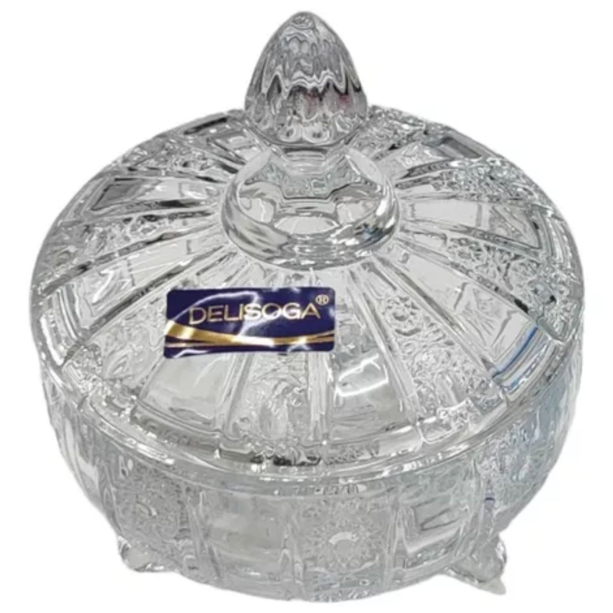 OEM - Azucarero Decorativo De Cristal Con Tapa