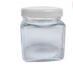 OEM - Set 4 Frascos Con Tapa Vidrio 80ml