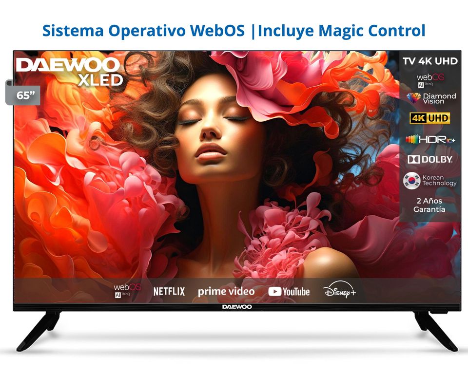 LED 65 DOLBY AUDIO DA-LS65U1 4K ULTRA HD SMART TV XLED MAGIC CONTROL