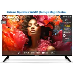DAEWOO - LED 65 DOLBY AUDIO DA-LS65U1 4K ULTRA HD SMART TV XLED MAGIC CONTROL