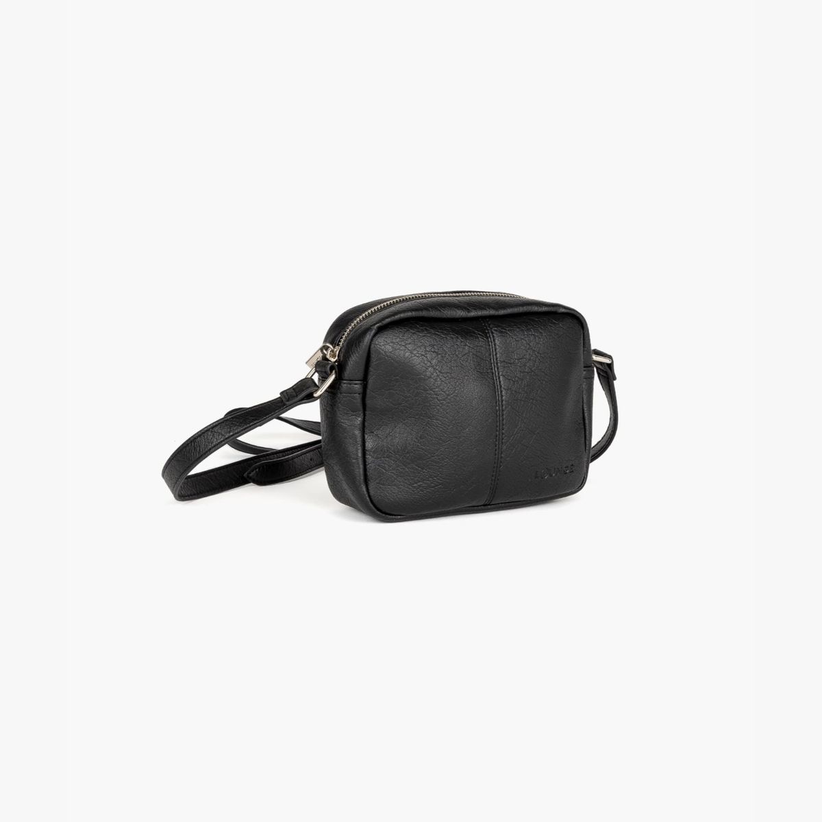 LOUNGE - Cartera Bandolera Mujer Detalle Costuras Negro