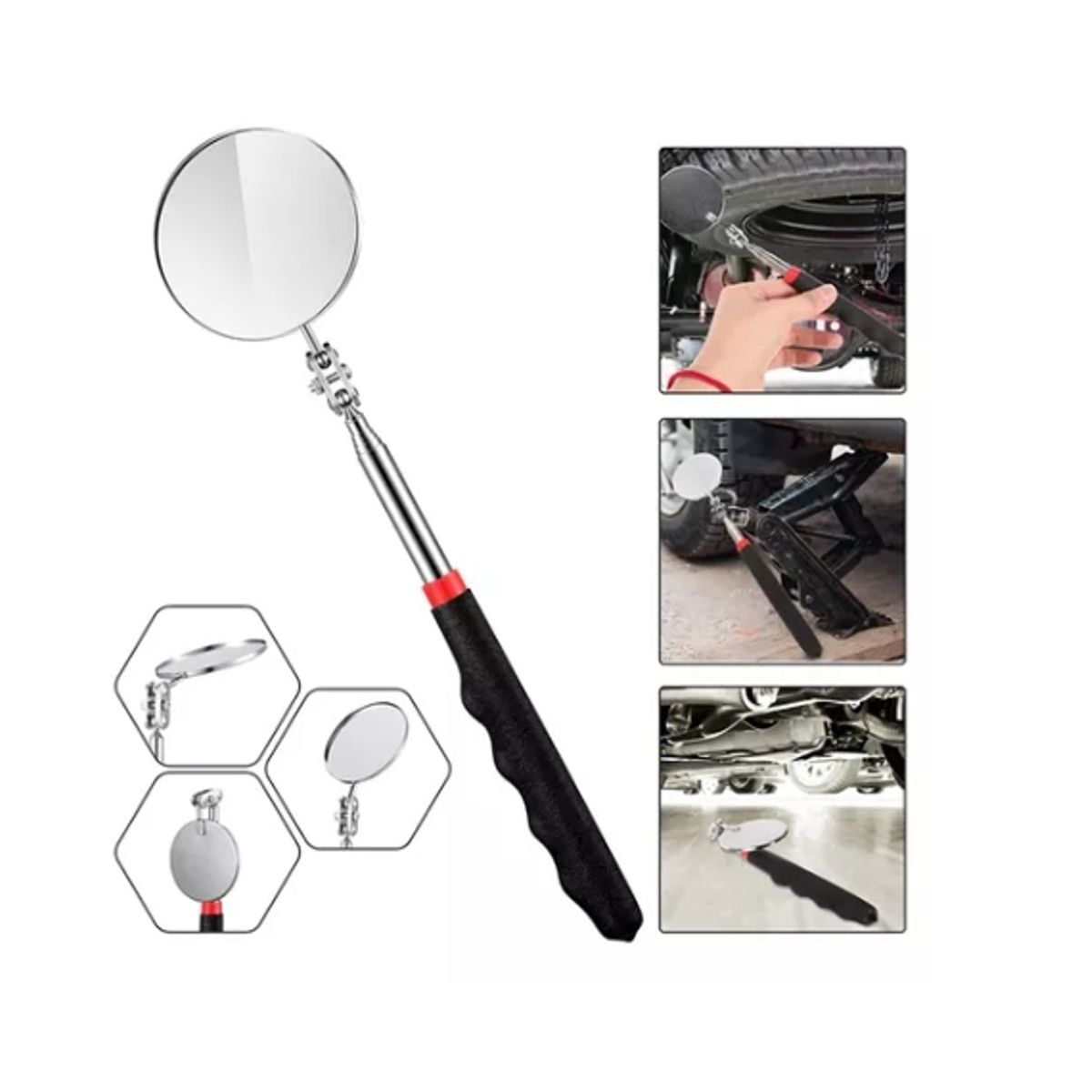 ESHOPANGIE - Set De Inspeccion Automotriz Espejo E Imán Telescopico 4 Pzs