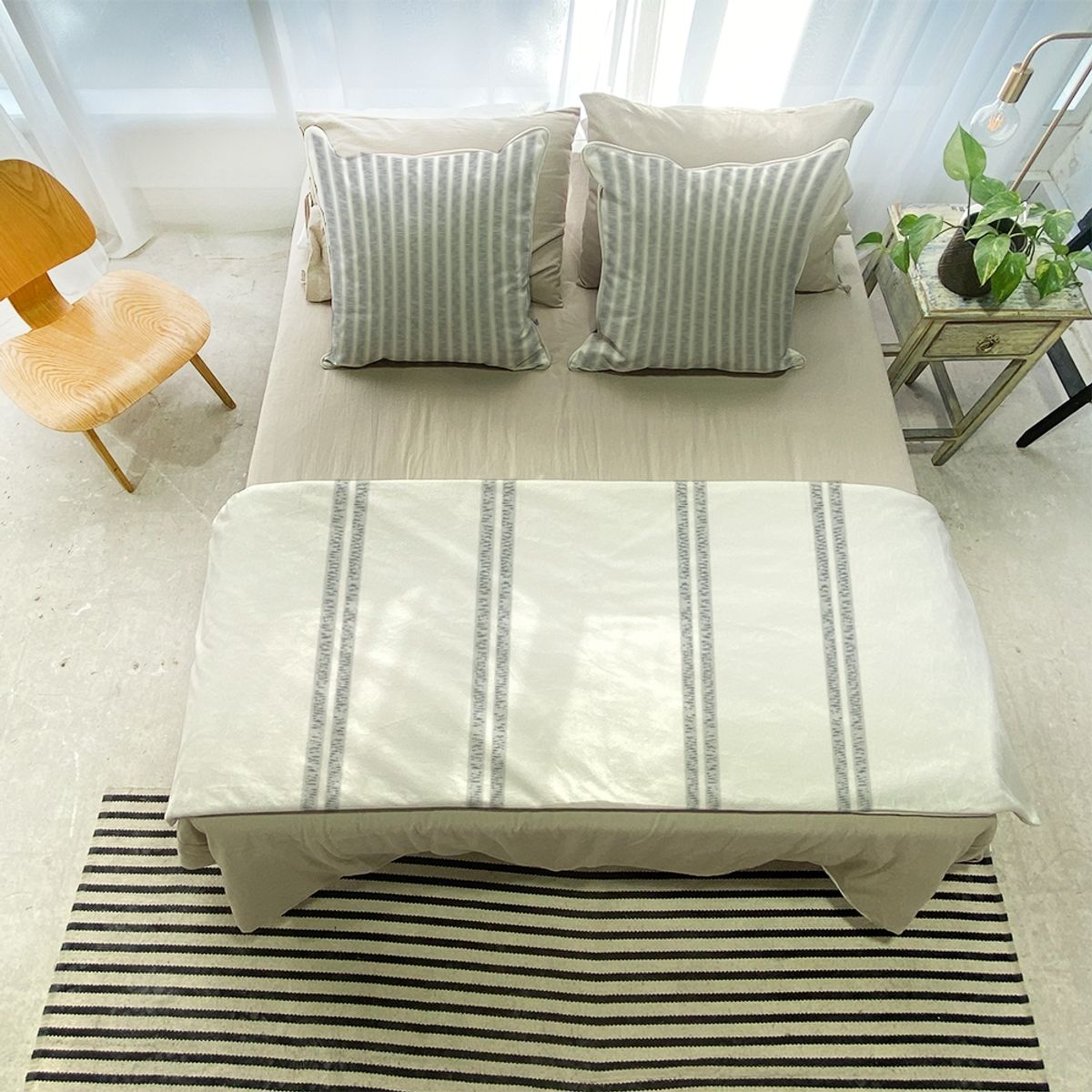 TUYO PRINT - Piecera + 2 cojines Bautista -  70x200 cm- Tuyo Print