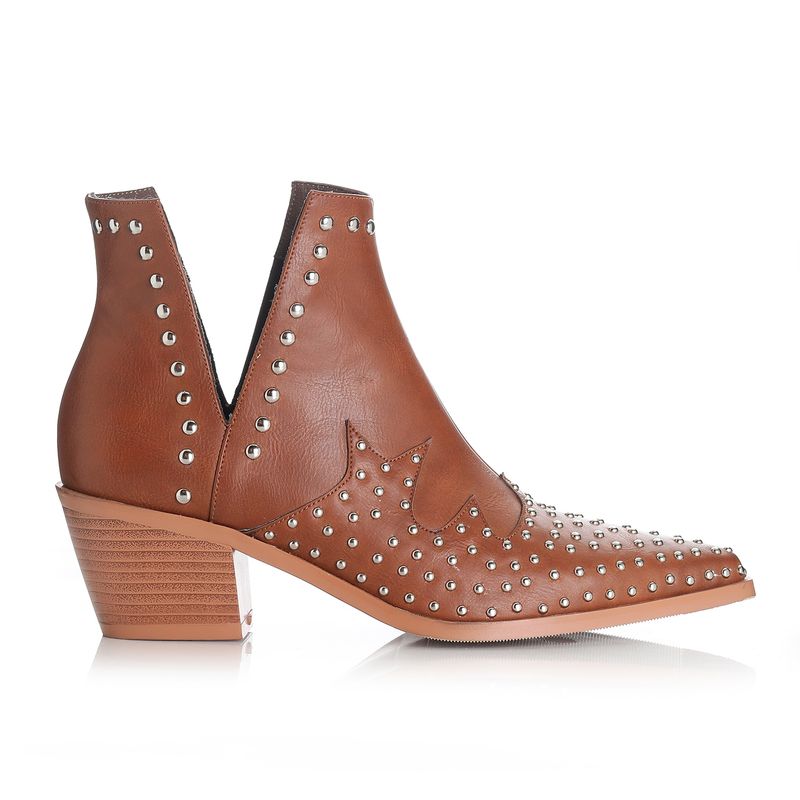 VIA UNO - Botin Mujer Camel Via Uno 12412412
