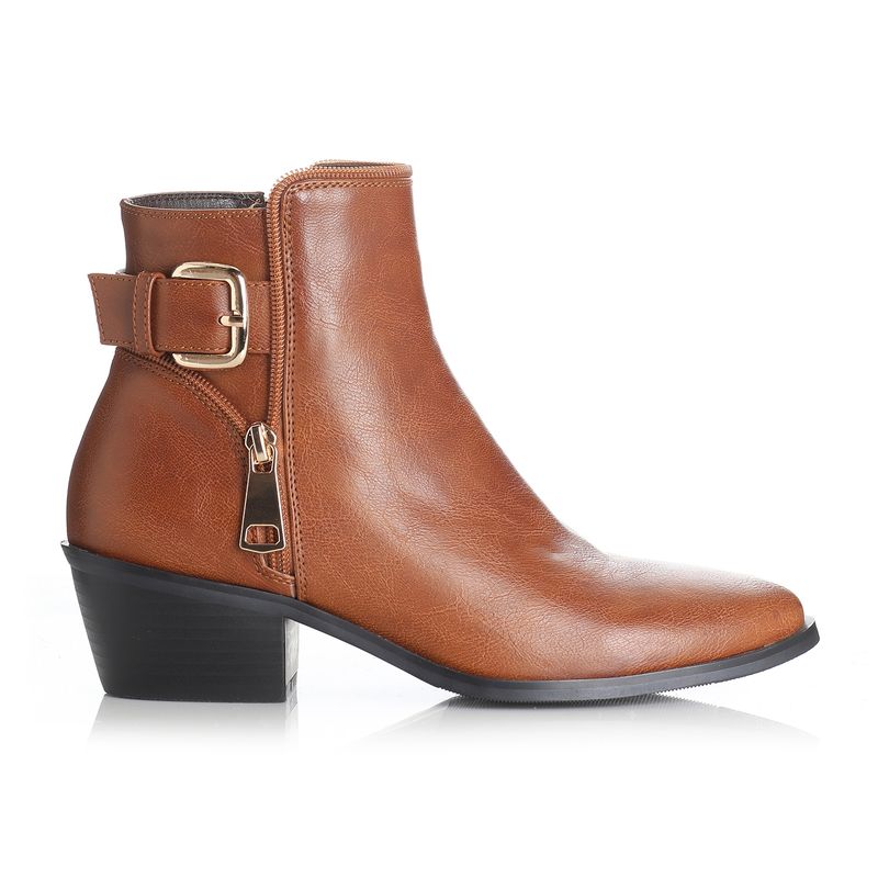 VIA UNO - Botin Mujer Camel Via Uno 12412401