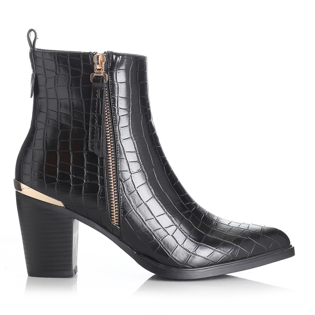 VIA UNO - Botin Mujer Negro Via Uno 12413403