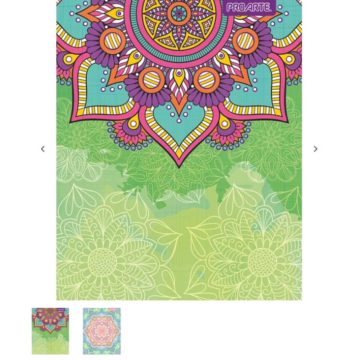 GENERICO - Cuaderno Universitario Proarte Mandalas 7 mm 100 Hojas