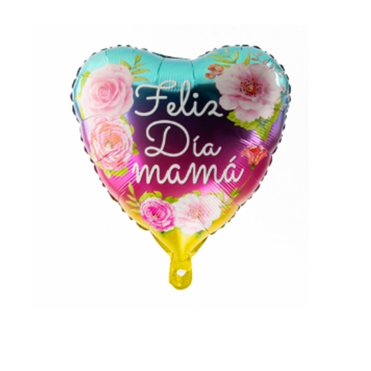 GENERICO - Globo Metalico 18pulg Feliz Dia Mama Floreado