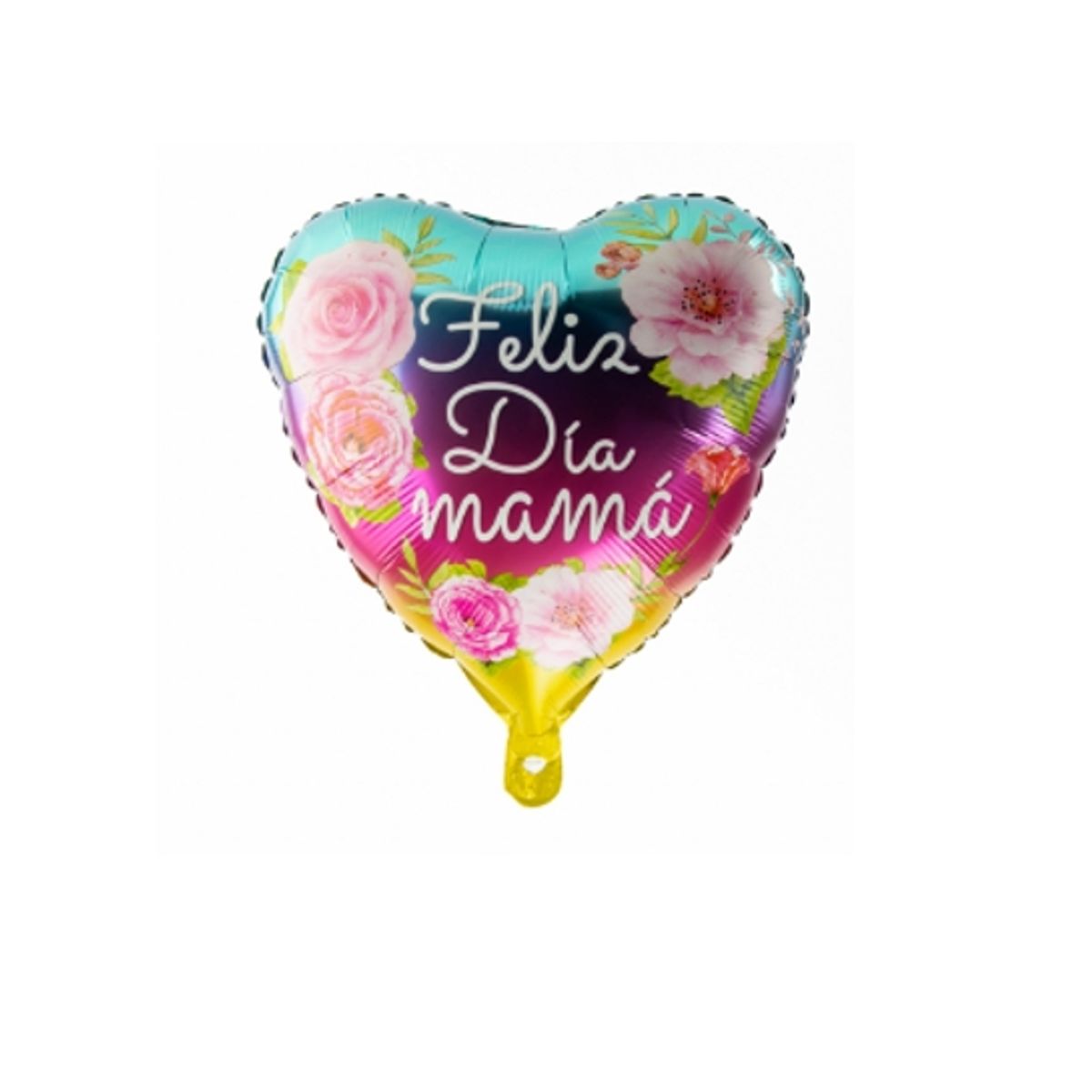 GENERICO - Globo Metalico 18pulg Feliz Dia Mama Floreado