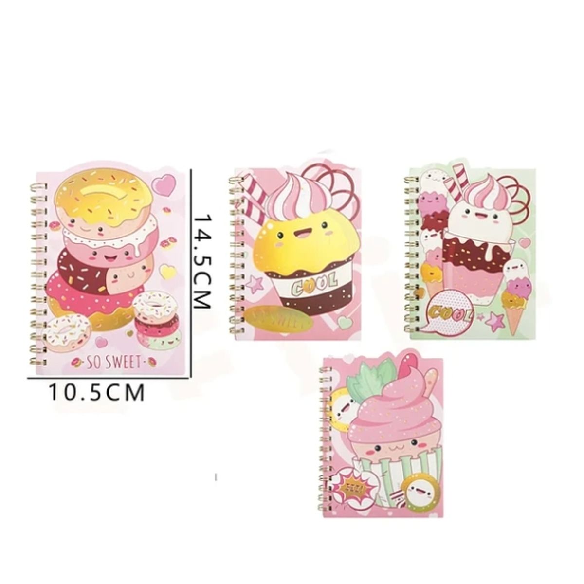 GENERICO - Cuaderno A6 Donas Kawaii 105145cm