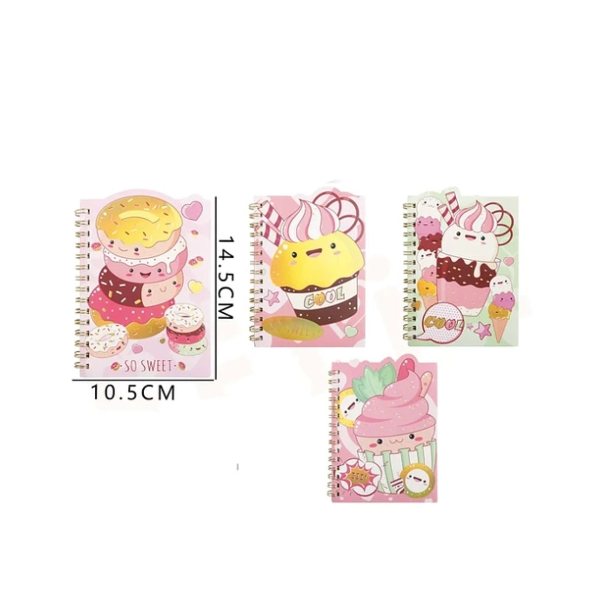 GENERICO - Cuaderno A6 Donas Kawaii 105145cm