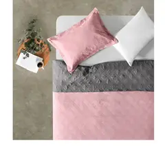 ILLUSIONS - Quilt Cubrecamas 1 plaza 1/5 Temporada Primavera Af Cannon ROSA